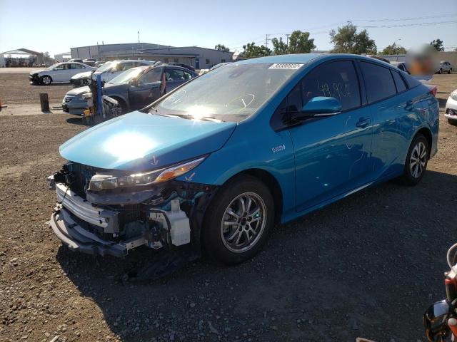 JTDKARFP8J3087600 - 2018 TOYOTA PRIUS PRIM 蓝色 照片 2