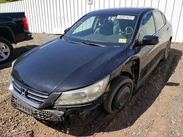 1HGCR3F80DA002088 - 2013 HONDA ACCORD EXL BLACK photo 2