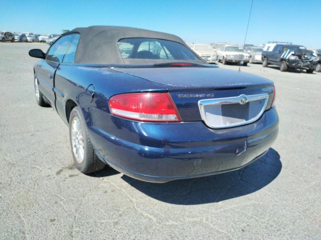 1C3EL55R35N633575 - 2005 CHRYSLER SEBRING TO BLUE photo 3