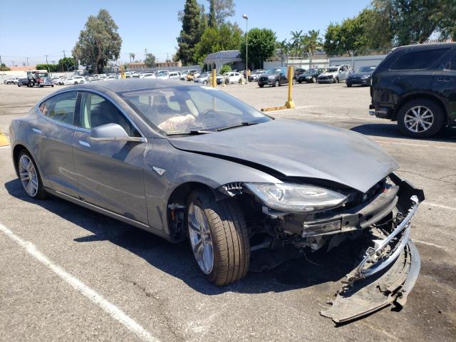 5YJSA1CN1DFP26444 - 2013 TESLA MODEL S Մոխրագույն լուսանկար 1