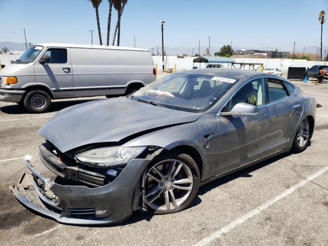 5YJSA1CN1DFP26444 - 2013 TESLA MODEL S Մոխրագույն լուսանկար 2