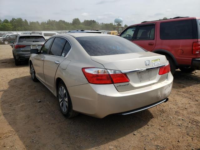 1HGCR2F38DA093318 - 2013 HONDA ACCORD LX TAN photo 3