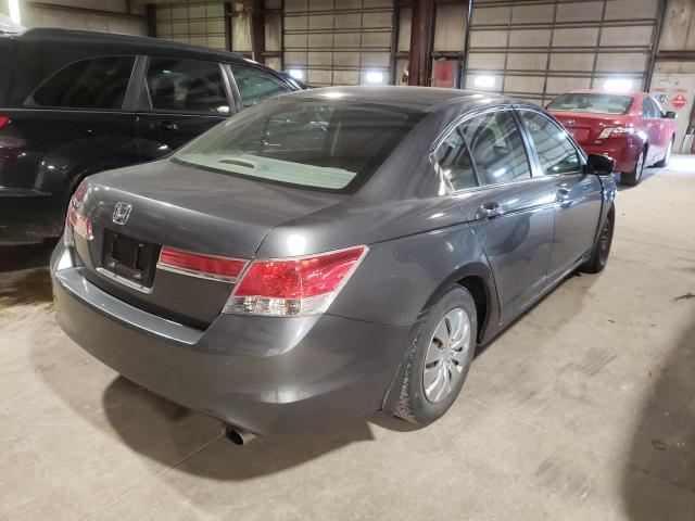 1HGCP2F32BA077425 - 2011 HONDA ACCORD LX GRAY photo 4