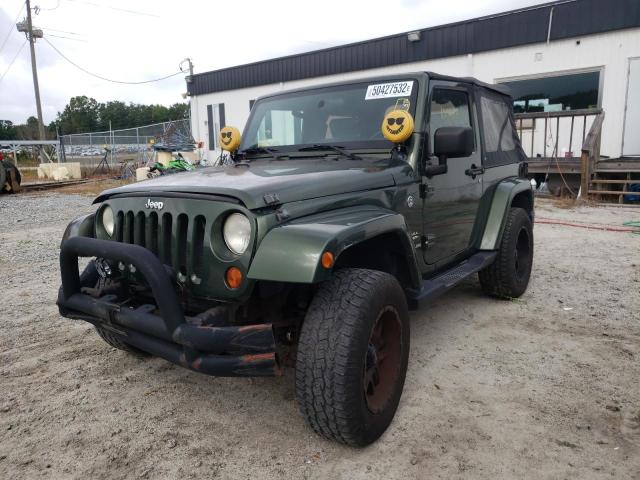 1J4FA54117L203179 - 2007 JEEP WRANGLER S GREEN photo 2