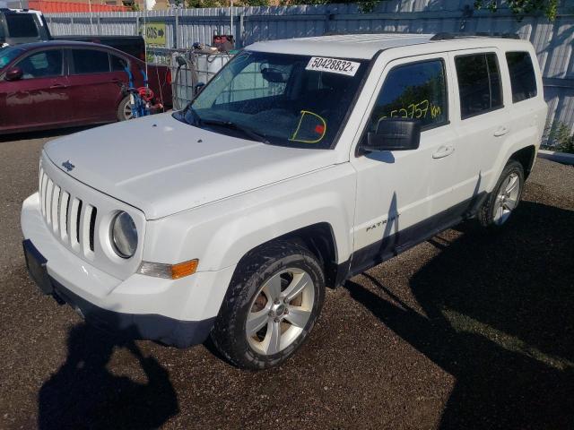 1C4NJRAB3ED804400 - 2014 JEEP PATRIOT WHITE photo 2