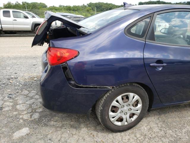 KMHDU4AD0AU960505 - 2010 HYUNDAI ELANTRA BLUE photo 9