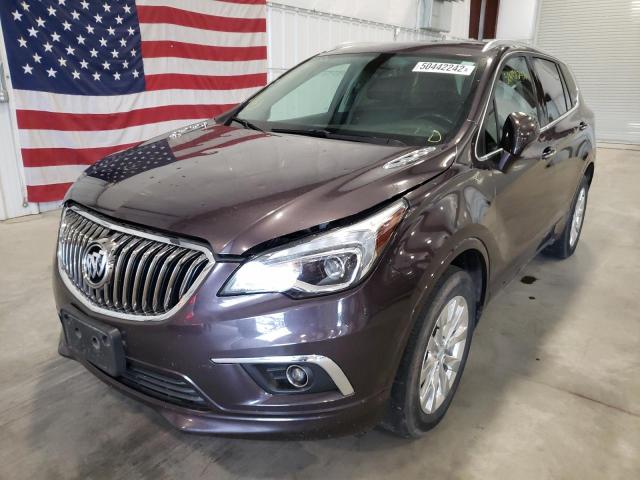 LRBFX2SA4JD115605 - 2018 BUICK ENVISION E PURPLE photo 2