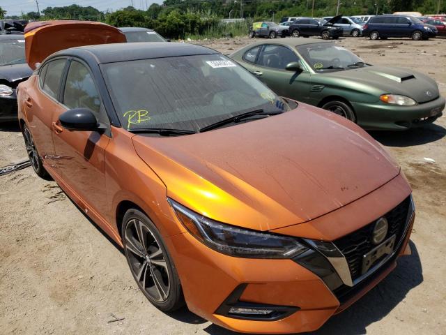 3N1AB8DV3MY303730 - 2021 NISSAN SENTRA SR ORANGE photo 1