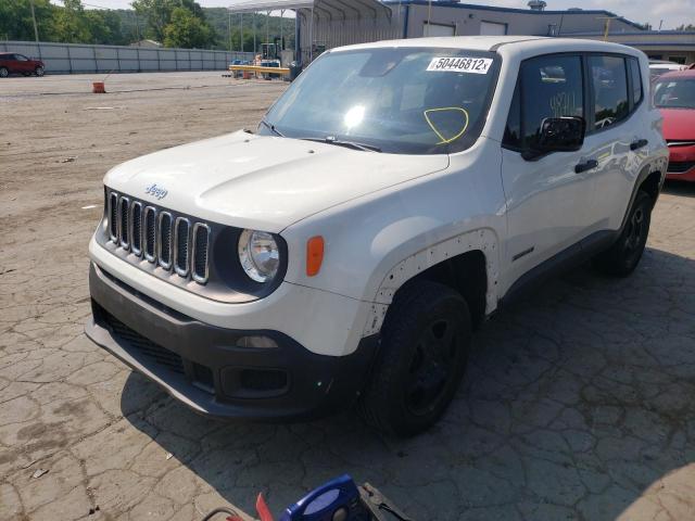 ZACCJBAB0JPH31402 - 2018 JEEP RENEGADE S WHITE photo 2