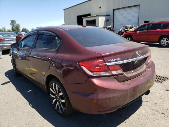 19XFB2F97EE268788 - 2014 HONDA CIVIC EXL Bordo foto 3