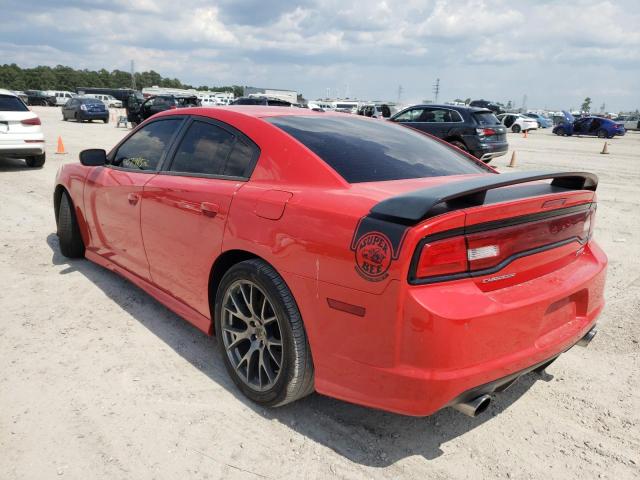 2C3CDXGJ4DH716656 - 2013 DODGE CHARGER SU RED photo 3