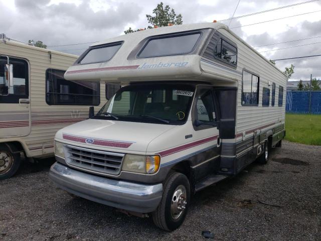 1FDKE30G5PHA34211 - 1993 FORD ECON E350 BEIGE photo 2