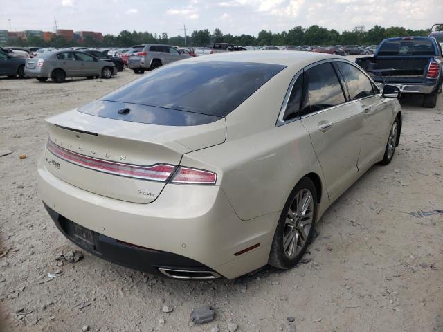 3LN6L2LU8FR610079 - 2015 LINCOLN MKZ HYBRID BEIGE photo 4