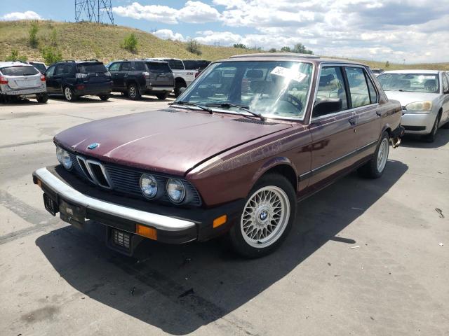 WBADB7408E1191650 - 1984 BMW 5 SERIES BURGUNDY photo 2