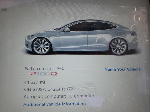 5YJSA1E42GF159721 - 2016 TESLA MODEL S Արծաթագույն լուսանկար 8
