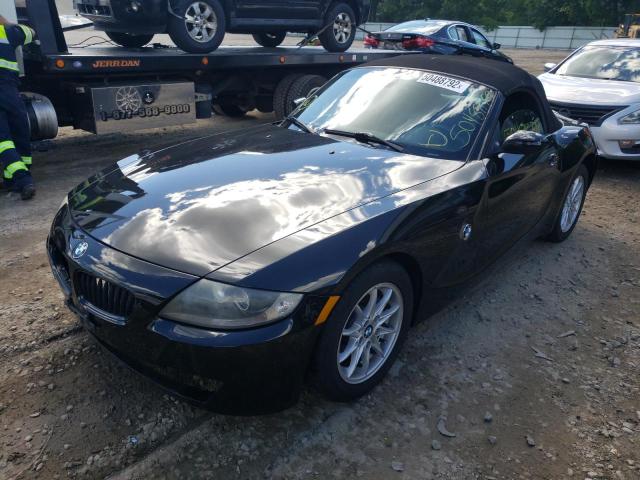 4USBU33517LW60797 - 2007 BMW Z4 BLACK photo 2