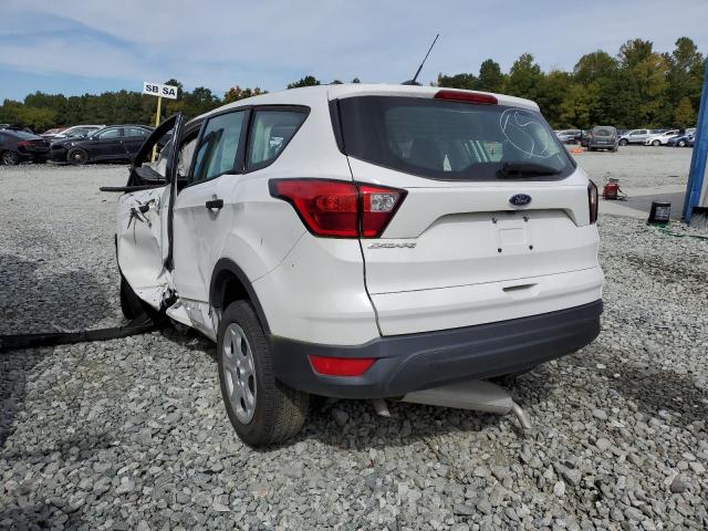 1FMCU0F70KUA88447 - 2019 FORD ESCAPE S WHITE photo 3