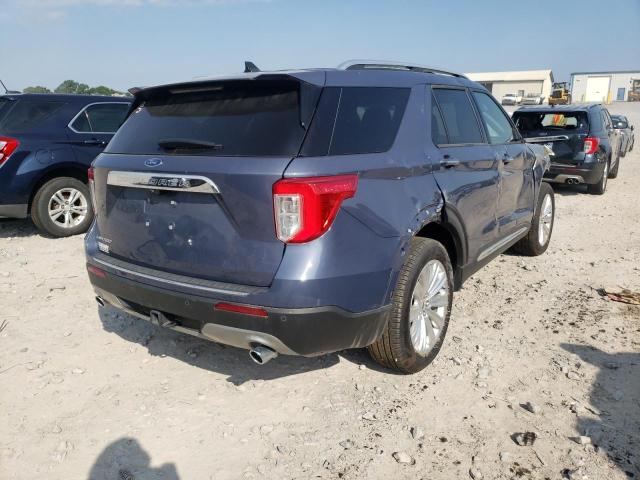 1FMSK7FHXMGA55671 - 2021 FORD EXPLORER BLUE photo 4