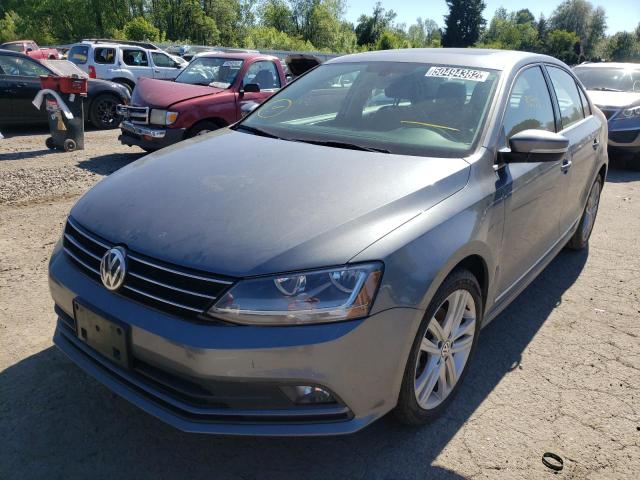 3VWL17AJ9HM371786 - 2017 VOLKSWAGEN JETTA SEL GRAY photo 2