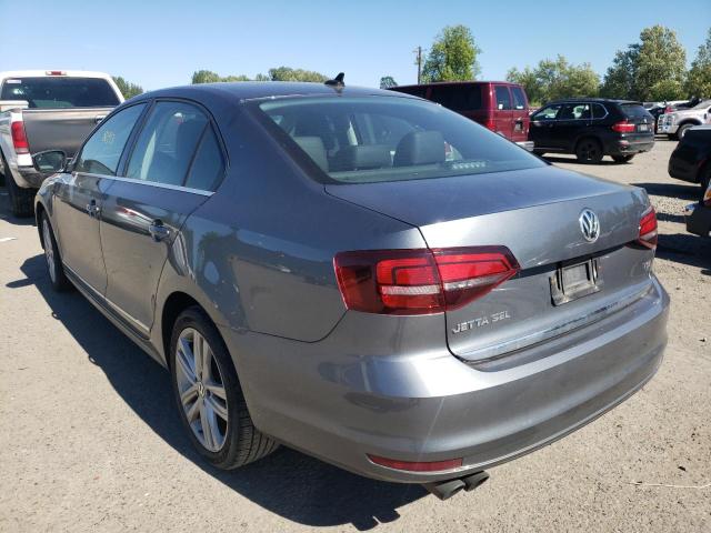 3VWL17AJ9HM371786 - 2017 VOLKSWAGEN JETTA SEL GRAY photo 3