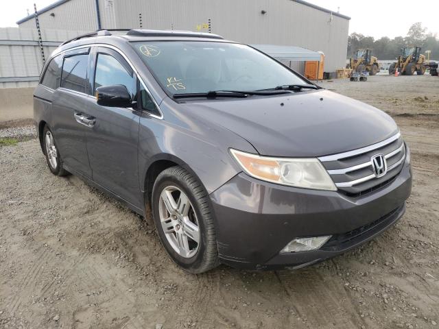 5FNRL5H9XDB017930 - 2013 HONDA ODYSSEY GRAY photo 1