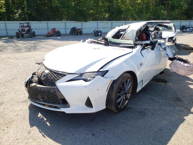 JTHGZ5BC7L5022446 - 2020 LEXUS RC 350 F-S WHITE photo 2