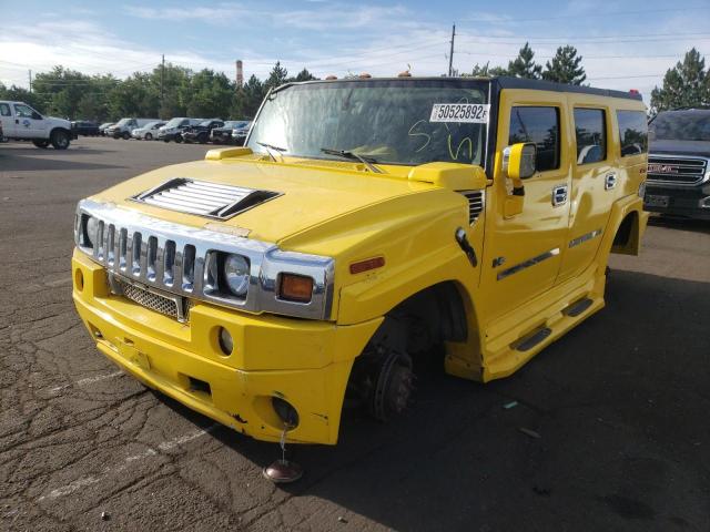 5GRGN23UX3H102906 - 2003 HUMMER H2 YELLOW photo 2