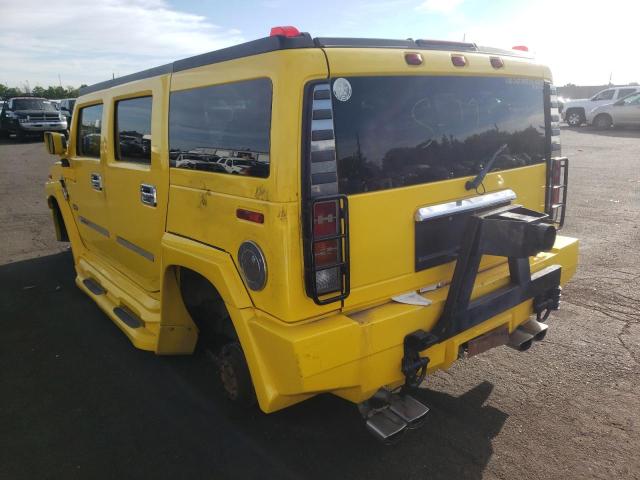 5GRGN23UX3H102906 - 2003 HUMMER H2 YELLOW photo 3