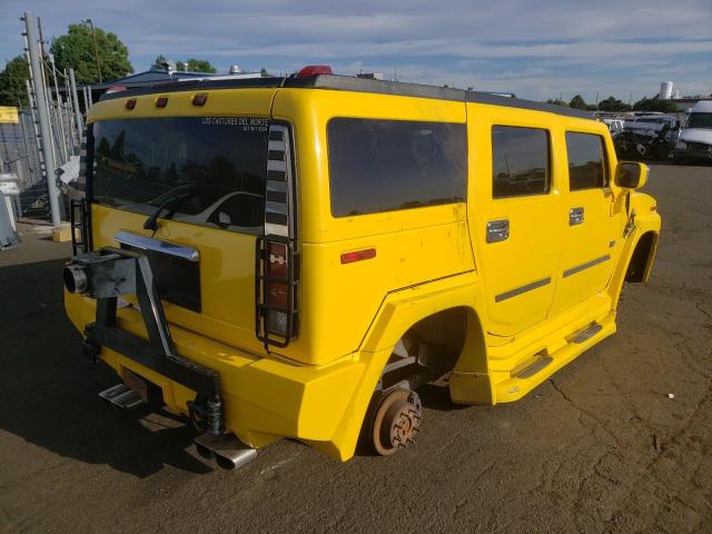 5GRGN23UX3H102906 - 2003 HUMMER H2 YELLOW photo 4