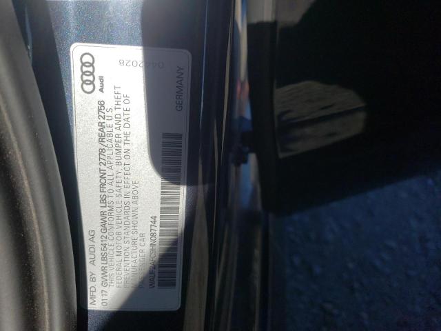 WAUF2AFC9HN087744 - 2017 AUDI A6 PREMIUM GRAY photo 10