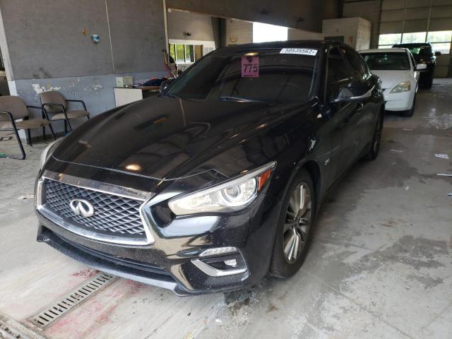 JN1EV7ARXJM430886 - 2018 INFINITI Q50 LUXE BLACK photo 2