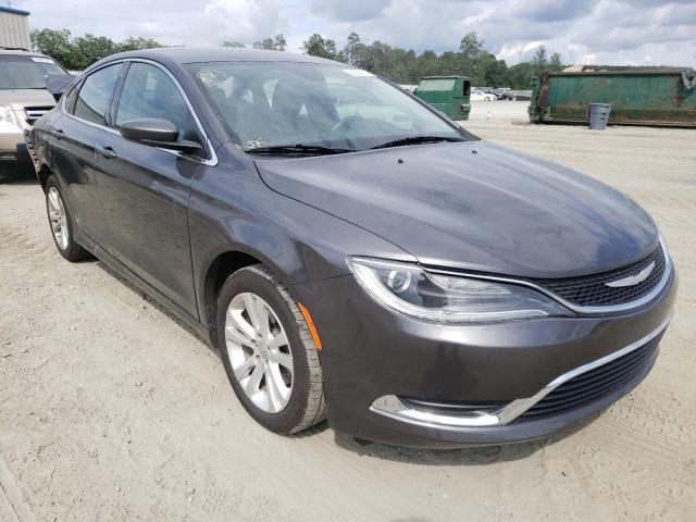 1C3CCCAB5GN112266 - 2016 CHRYSLER 200 LIMITE CHARCOAL photo 1