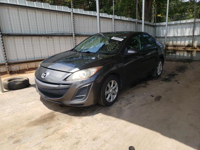 JM1BL1SF7A1253402 - 2010 MAZDA 3 I GRAY photo 2