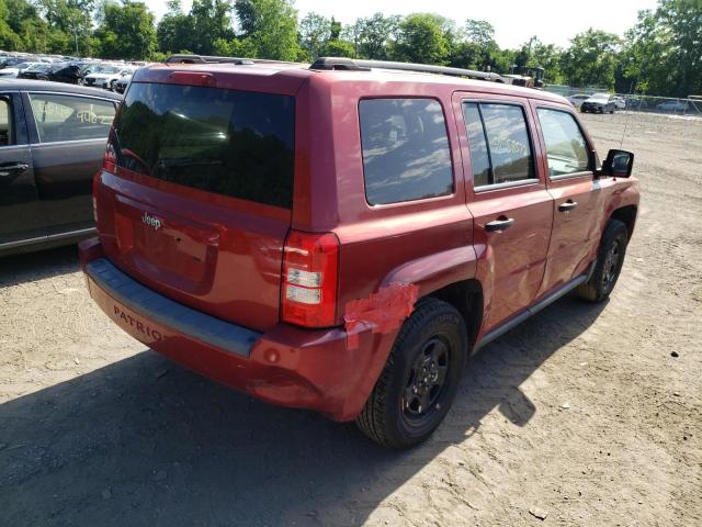 1J8FT28W38D682844 - 2008 JEEP PATRIOT RED photo 4