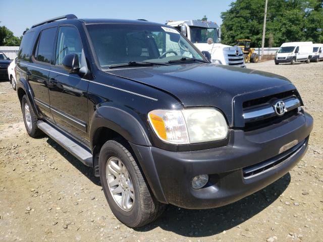 5TDBT48A46S267930 - 2006 TOYOTA SEQUOIA BLACK photo 1