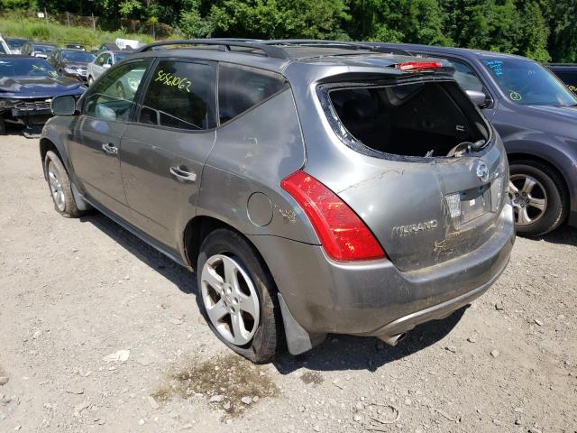 JN8AZ08W25W414201 - 2005 NISSAN MURANO GRAY photo 3