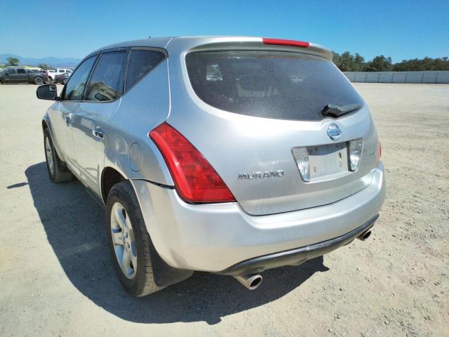 JN8AZ08T23W112944 - 2003 NISSAN MURANO SILVER photo 3