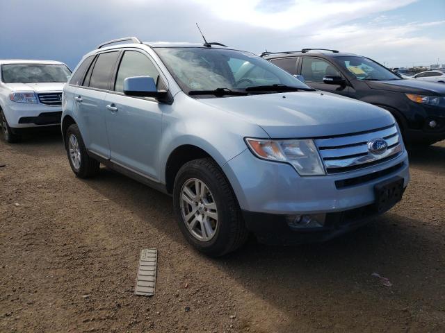 2FMDK48C58BA20672 - 2008 FORD EDGE SEL A BLUE photo 1