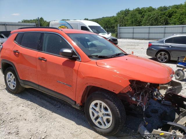 3C4NJCAB3LT257746 - 2020 JEEP COMPASS SP ORANGE photo 1