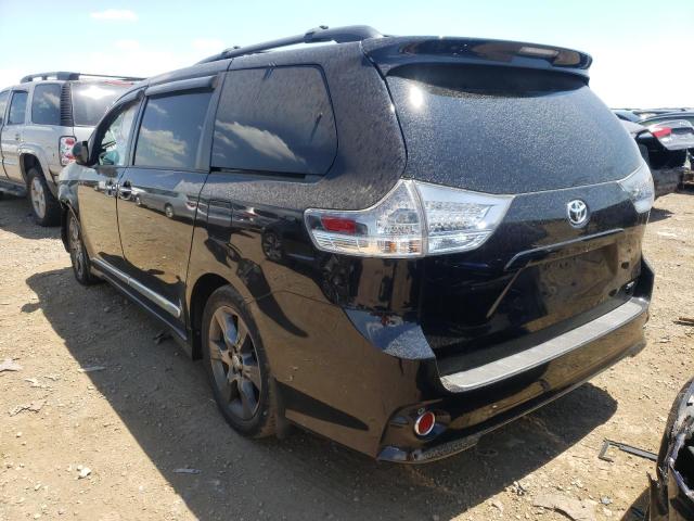 5TDXK3DC7GS743776 - 2016 TOYOTA SIENNA SE BLACK photo 3