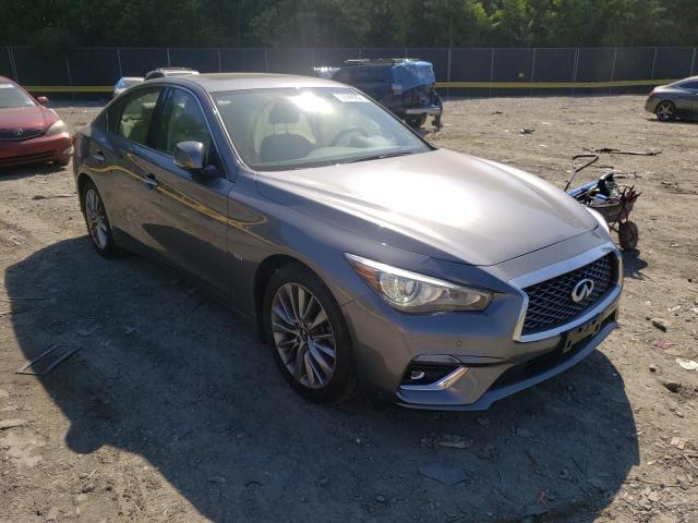 JN1EV7AR4KM550376 - 2019 INFINITI Q50 LUXE GRAY photo 1