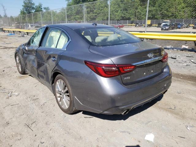 JN1EV7AR4KM550376 - 2019 INFINITI Q50 LUXE GRAY photo 3