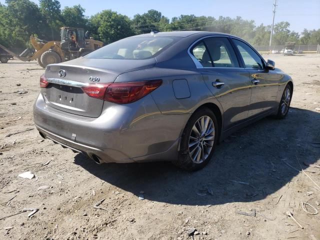 JN1EV7AR4KM550376 - 2019 INFINITI Q50 LUXE GRAY photo 4