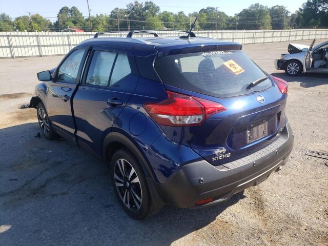 3N1CP5CV4LL503389 - 2020 NISSAN KICKS SV BLUE photo 3