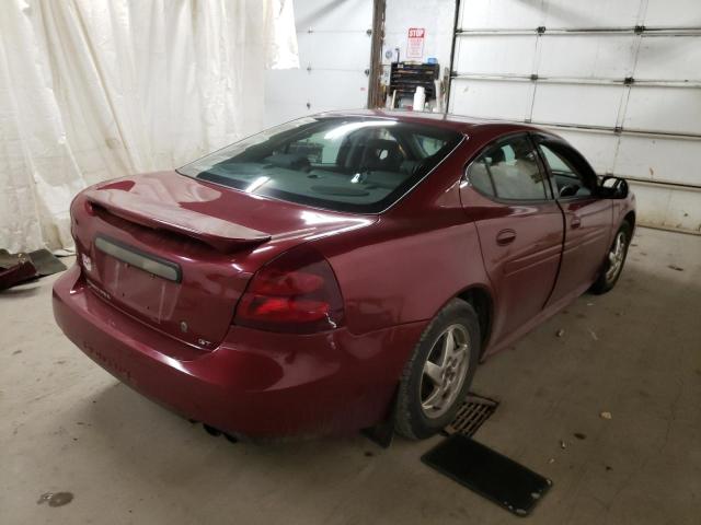 2G2WS522341366341 - 2004 PONTIAC GRAND PRIX მუქწითელი ფოტო 4