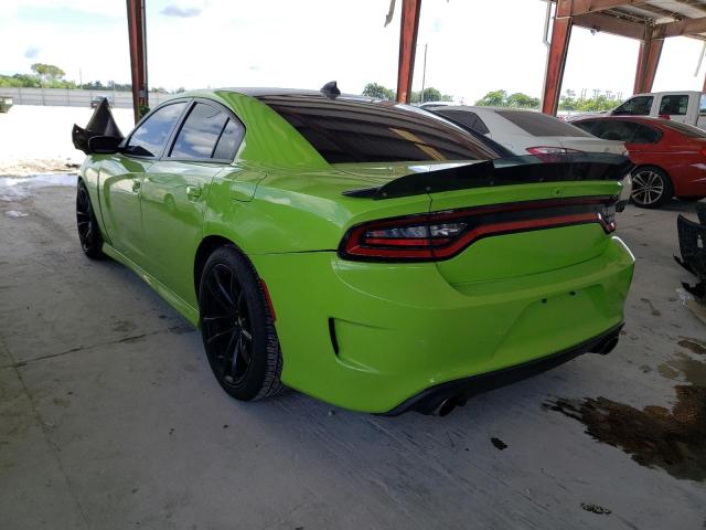 2C3CDXGJ3KH665583 - 2019 DODGE CHARGER SC GREEN photo 3