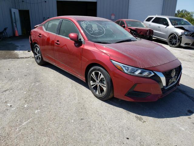 3N1AB8CV8NY244998 - 2022 NISSAN SENTRA SV RED photo 1