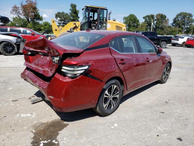 3N1AB8CV8NY244998 - 2022 NISSAN SENTRA SV RED photo 4