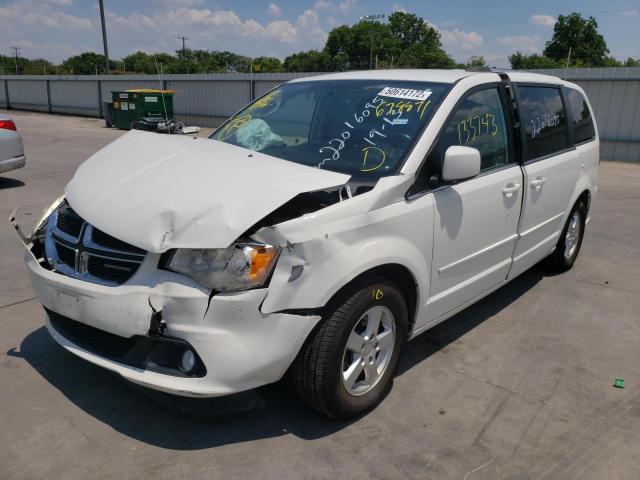 2D4RN5DG0BR678871 - 2011 DODGE GRAND CARA WHITE photo 2