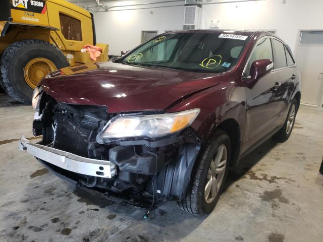 5J8TB4H3XEL802303 - 2014 ACURA RDX BURGUNDY photo 2